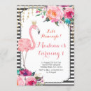 Search for 2nd flamingo birthday invitations Watercolor