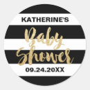 Search for black and gold baby shower stickers Chic