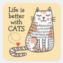 Search for life is better with cats stickers Cute