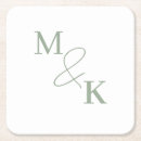 Search for monogram coasters Calligraphy script
