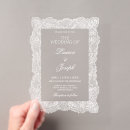 Search for white lace invitations Coquette