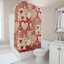Search for vintage french shower curtains Red