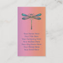 Search for dragonfly business cards Rainbow