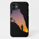 Search for hikers iphone cases Sunset