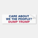 Search for dump trump bumper stickers President