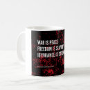 Search for war is peace mugs Orwell