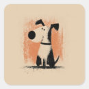 Search for cartoon art stickers Cute dog