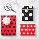 Search for black red wrapping paper Dotted