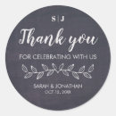 Search for chalkboard monogram stickers Thank you