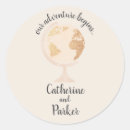 Search for world wedding stickers Globe