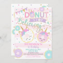 Search for unicorn doughnut invitations Doughnut stop believing