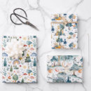 Search for woodland wrapping paper Blue
