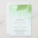Search for lush green invitations Leaves