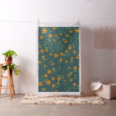 Search for teal orange fabric Retro