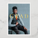 Search for gold foil graduation invitations Navy blue