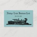 Search for steam engine business cards Train