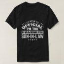 Search for wedding officiants tshirts Son in law
