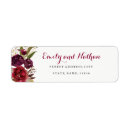Search for red floral return address labels Fall