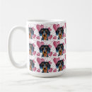 Search for dachshund valentine mugs Doxie