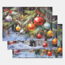 Search for vintage christmas ornament wrapping paper Nostalgia
