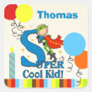 Search for super kid stickers Birthday