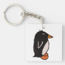 Search for black and white penguin key rings Bird