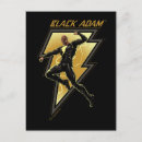 Search for black adam postcards Dc super hero