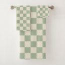 Search for green and white bath towels Retro