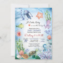 Search for sea life baby shower invitations Marine