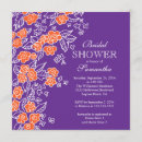 Search for orange bridal shower invitations Stylish