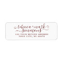 Search for stylish font return address labels Elegant