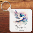 Search for doves square key rings Bible verse