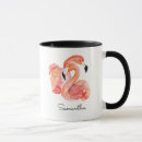 Search for pink flamingo mugs Tropical birds