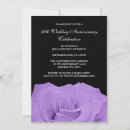 Search for lavender black wedding invitations Rose