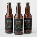 Search for birthday beer labels Black and gold