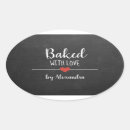Search for chalkboard stickers Baked with love