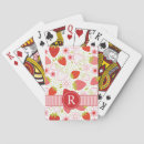 Search for strawberry playing cards Girly