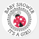 Search for red ladybug stickers Ladybug baby shower