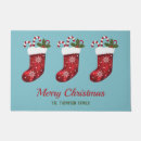 Search for blue snowflakes christmas doormats Red