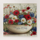 Search for fourth of july puzzles Red white blue