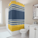 Search for navy and yellow shower curtains Mediterranean