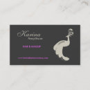 Search for peacock business cards Birds