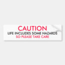 Search for hazard bumper stickers Danger
