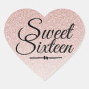 Search for blush pink glitter stickers Sweet 16