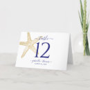 Search for nautical table cards Seashell