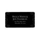 Search for grey and black return address labels Gray