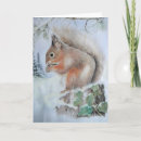 Search for red squirrel christmas cards Winter