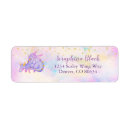 Search for purple glitter return address labels Pastel