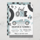 Search for vintage 1st birthday invitations Racing party