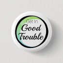 Search for trouble badges Black